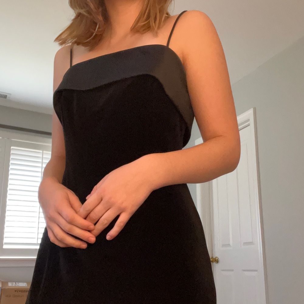 90’s velvet formal dress.